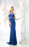 Cinderella Divine Sky Blue Embellished Evening Gown