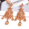 Crystal Pink Drop Earrings