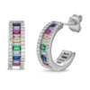 Cubic Zirconia Multi Princess Earrings