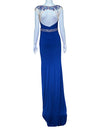 Cinderella Divine Sky Blue Embellished Evening Gown