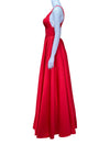 PG Satin Red Evening Gown