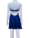 La Femme Royal Blue Embellished Dress