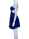 La Femme Royal Blue Embellished Dress