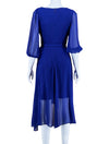 DKNY Deep Blue Wrap Dress