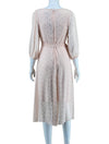 DKNY Blush Printed Wrap Dress