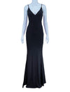 Ladivine Black Glitter Bodycon Evening Gown
