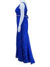 Eva Royal Blue Embellished Evening Gown