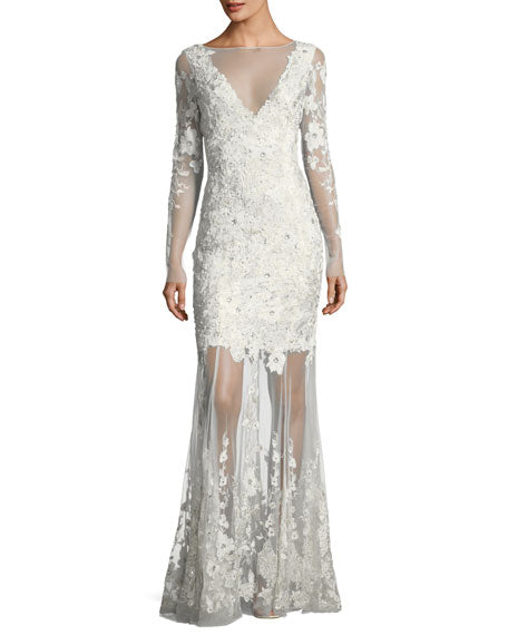 Elie Tahari Embellished Wedding Gown