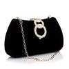 Black Velvet Evening Clutch