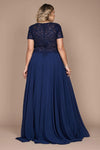 Dylan &amp; Davids Los Angeles Navy Blue Evening Gown
