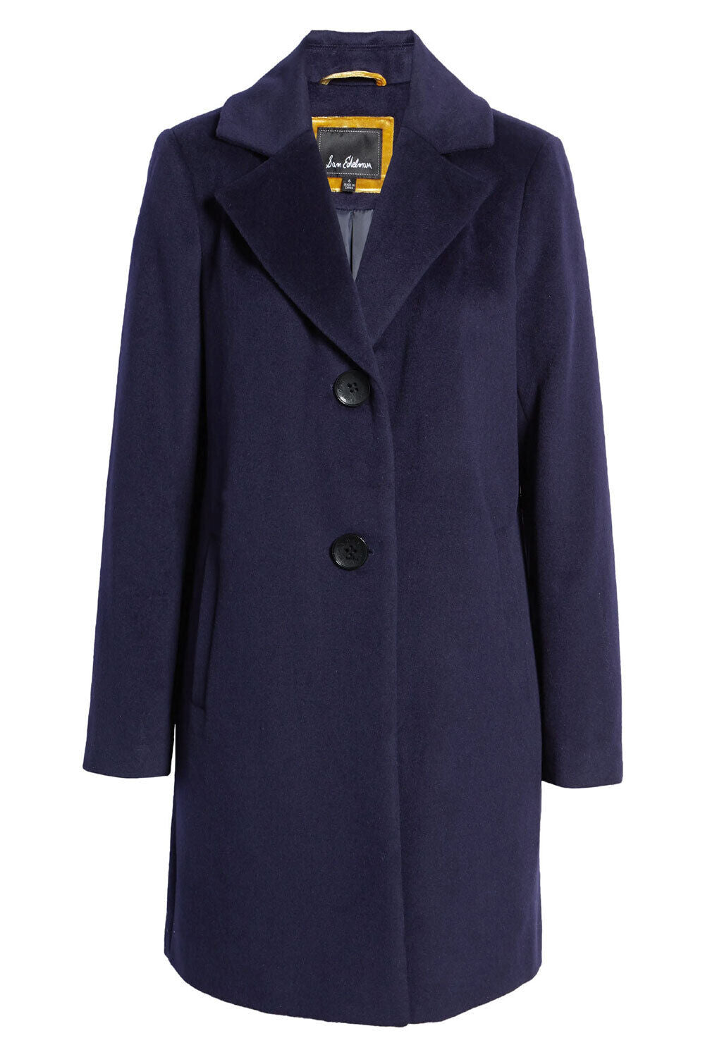 Sam Edelman Indigo 95% Wool Dress Coat
