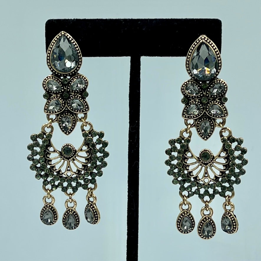 Crystal Chandelier Drop Earrings