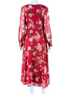 Vince Camuto Red Floral Wrap Dress