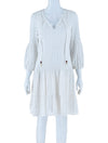 Vince Camuto White Flare Cotton Dress