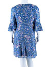 Adrianna Papell Blue Floral Printed Dress