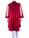 R&amp;M Richards Red Embellished 2PC Dress