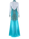 Jovani Embellished Halter Mermaid Evening Gown