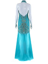 Jovani Embellished Halter Mermaid Evening Gown
