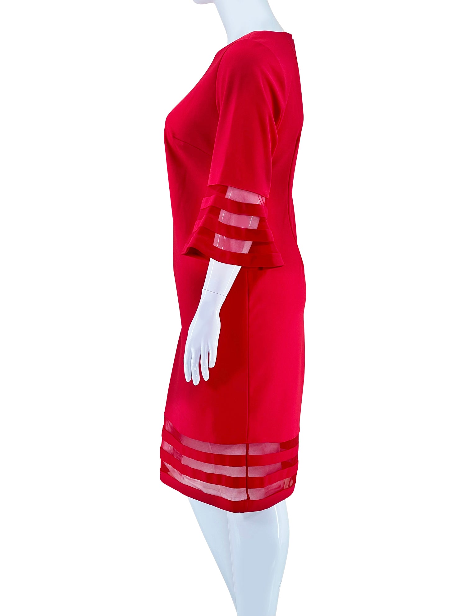 Calvin Klein Ruby Bell Sleeve Dress
