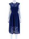 Eliza J Navy Blue Lace Dress