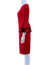 Calvin Klein Red Bell Sleeve Dress