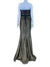 Badgley Mischka Strapless Evening Gown