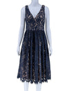 Eliza J Navy Lace Cocktail Dress