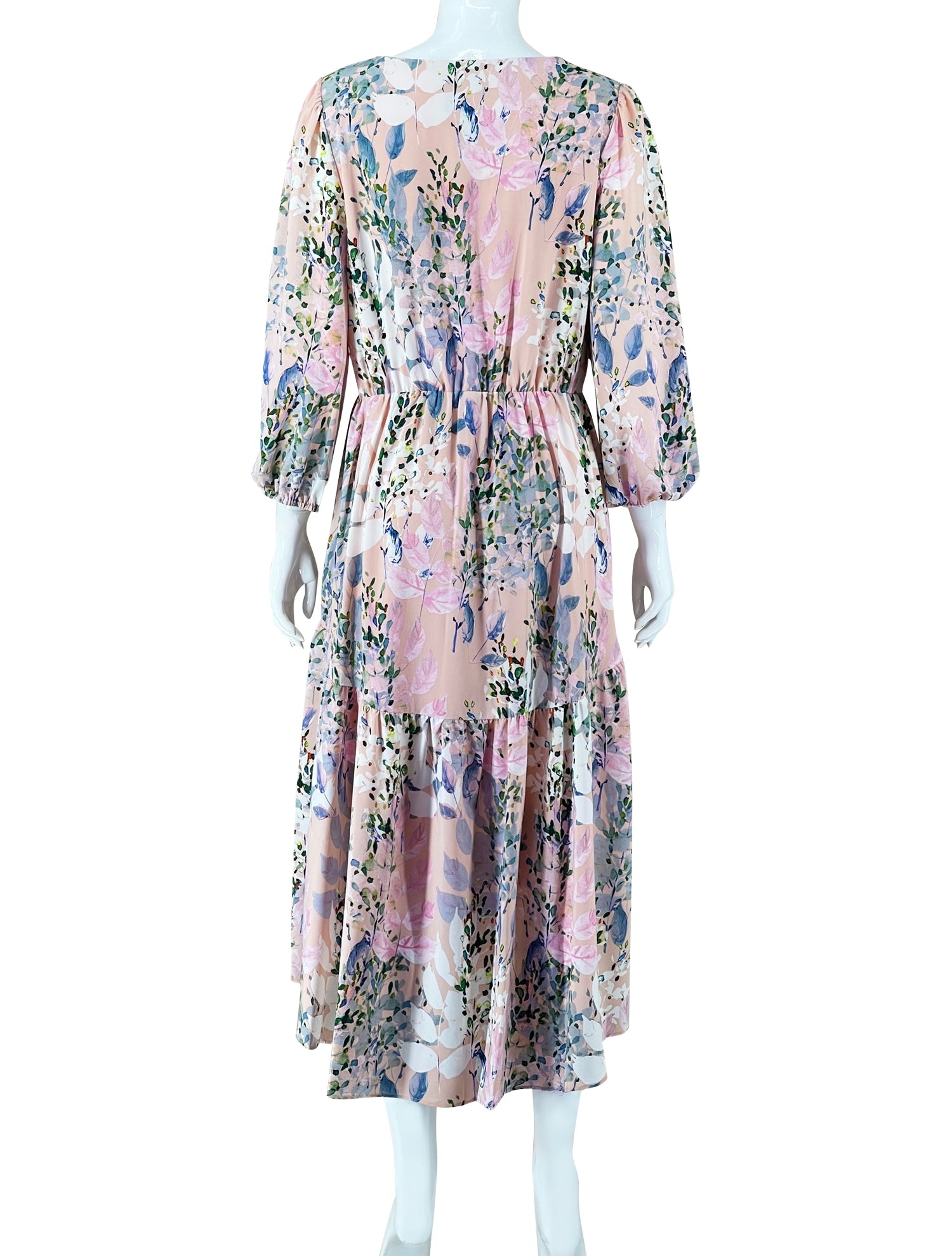 Adrianna Papell Floral High-Low Maxi Dress