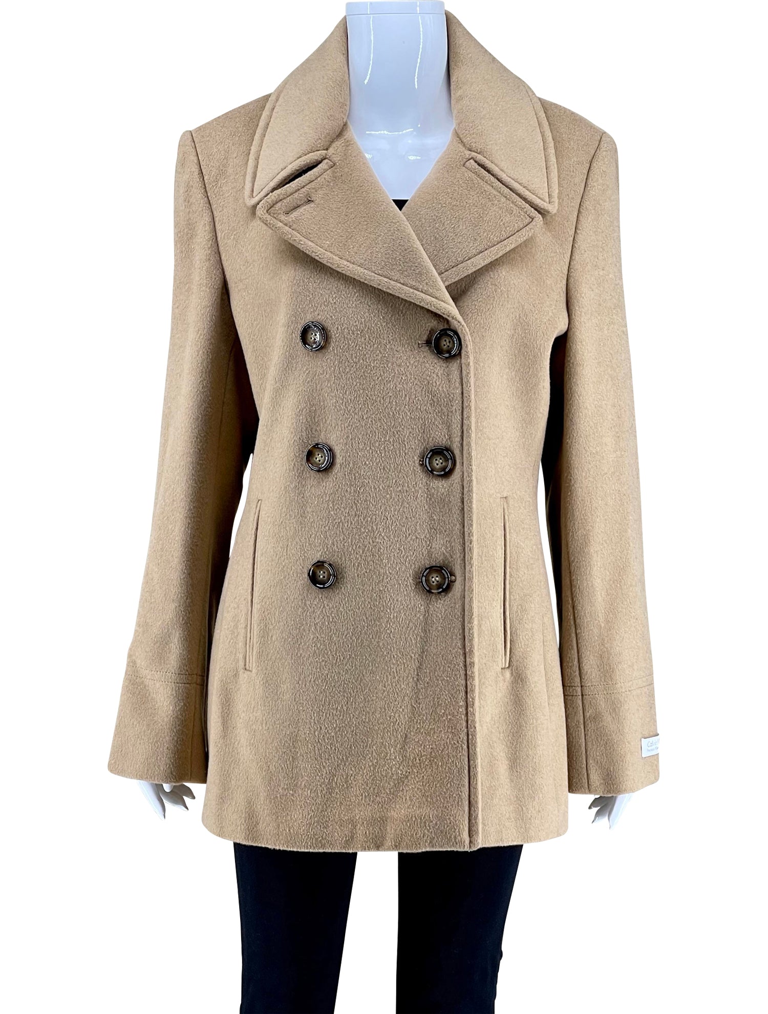 Calvin klein wool peacoat sales