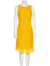Michael Kors Yellow Lace Dress