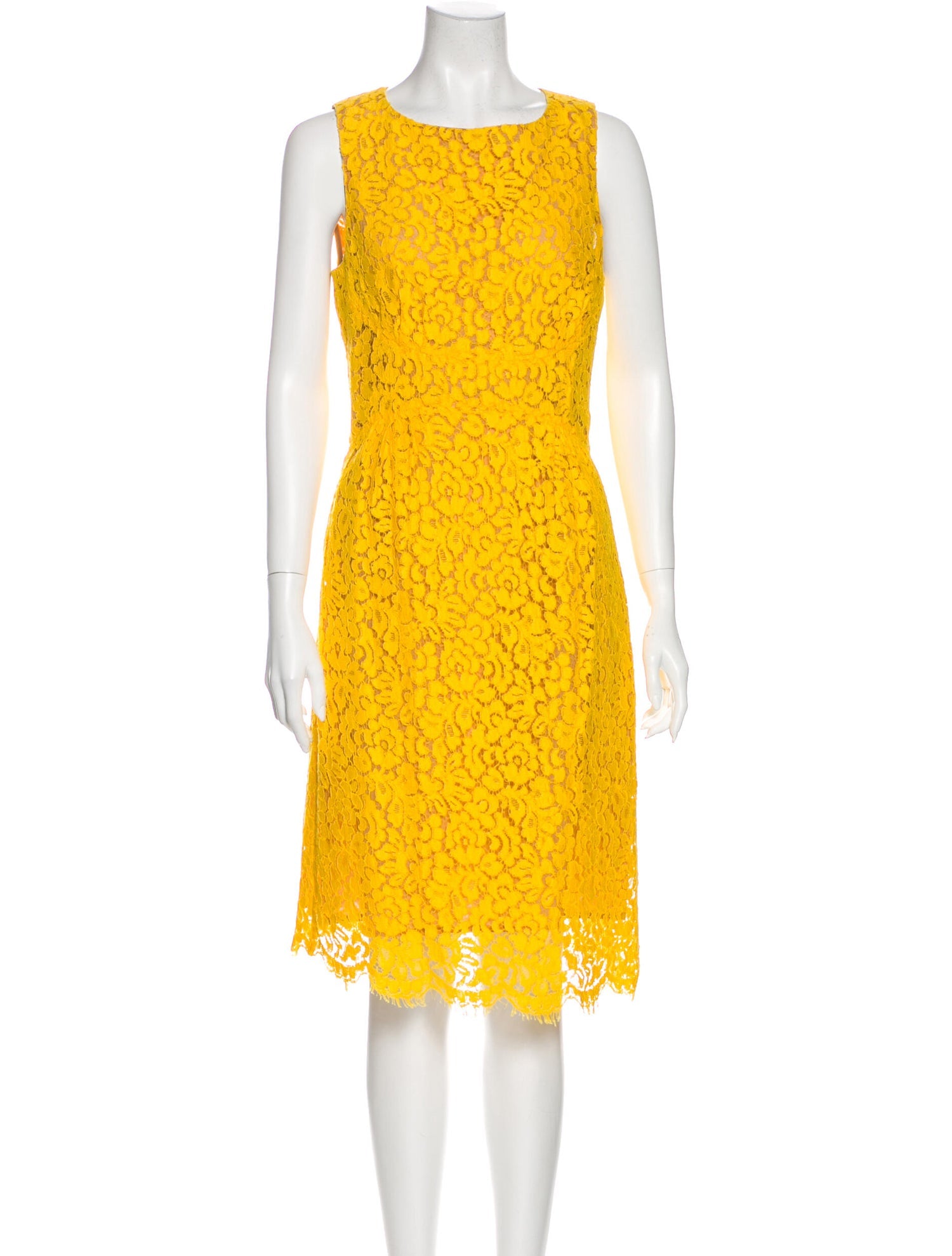 Michael Kors Yellow Lace Dress