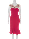 Marchesa Notte Embellished Cocktail Dress